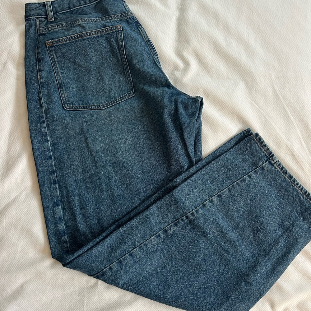 Madewell Curvy Pieced Barrel Leg Jean 32